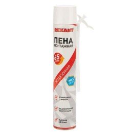 89-0904 Rexant | Пена монтажная всесезонная с трубочкой выход 65л max
