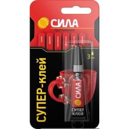 C0039198 СИЛА | Супер-клей сверхпрочный 3г SBL1-3 BL-1 (блист.)