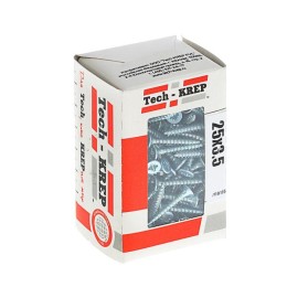102170 Tech-KREP | Шуруп универсальный 3.5х25 цинк. с потайной головкой (уп.200шт) коробка