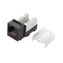 16H-U5-02BL Eurolan | Модуль Keystone кат.5E UTP 90град. черн.