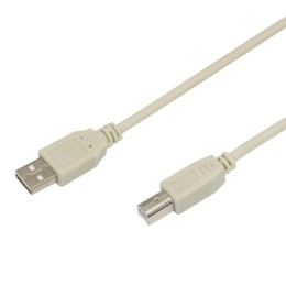 18-1104 Rexant | Шнур USB 2.0 (USB А-USB В) 1.8м бел.