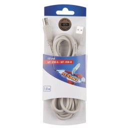 06-3150 Rexant | Шнур штекер USB-А - штекер USB-B 1.8м блист.