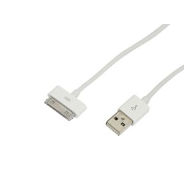 18-1123 Rexant | Кабель USB для iPhone 4/4S 30 pin шнур 1м бел.