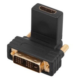 17-6812 Rexant | Переходник штекер DVI-D - гнездо HDMI поворотный