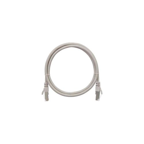 NMC-PC4SD55B-015-C-GY NIKOMAX | Патч-корд кат.5E (класс D) F/UTP 4 пары 26 AWG (7х0.165мм) 100МГц 2хRJ45 (8P8C) BC чистая медь LSZH нг(А)-HFLTx 1.5м сер.