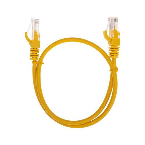 02-0105-05 Rexant | Патч-корд U/UTP CAT 5e RJ45-RJ45 26AWG LSZH желт. 0.5м