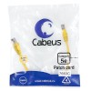 9495c Cabeus | Патч-корд кат.5E U/UTP неэкранир. 2хRJ45/8p8c LSZH PC-UTP-RJ45-Cat.5e-0.3m-YL-LSZH 0.3м желт.