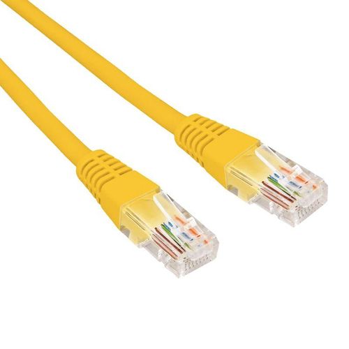 02-0295-03 Rexant | Патч-корд U/UTP CAT 6 RJ45-RJ45 26AWG LSZH желт. 0.3м