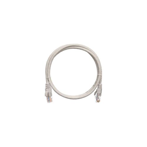 NMC-PC4UD55B-020-C-GY NIKOMAX | Патч-корд кат.5E (класс D) U/UTP 4 пары 24 AWG (7х0.205мм) 100МГц 2хRJ45 (8P8C) BC чистая медь LSZH нг(А)-HFLTx 2м сер.