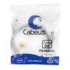 7211c Cabeus | Патч-корд кат.5E U/UTP неэкранир. 2хRJ45/8p8c PC-UTP-RJ45-Cat.5e-1m PVC 1м сер.