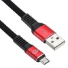 Кабель USB A(m) micro USB B (m) 1.2м черн./красн. Digma 1080388
