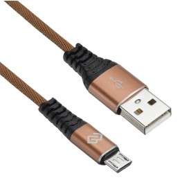 1080372 Digma | Кабель USB A(m) micro USB B (m) 0.15м корич.