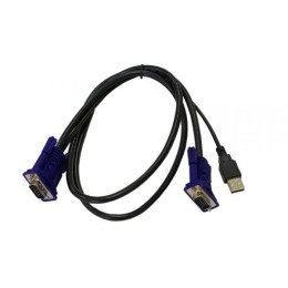 1100388 D-Link | Кабель DKVM-CU/B1A KVM дл.1.8м с разъемами VGA и USB
