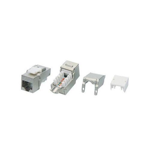 432597 Hyperline | Вставка Keystone Jack RJ45 (8P8C) кат.6 экранир. KJ9-8P8C-C6-90-SH-F