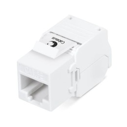 7963c Cabeus | Вставка Keystone Jack RJ45 (8P8C) кат.5E KJ-RJ45-Cat.5e-180-Toolless 180град. без инструмента Toolless бел.