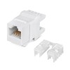 7960c Cabeus | Вставка Keystone Jack RJ45 (8P8C) кат.5E Dual IDC (110&Krone type) 180град. KJ-RJ45-Cat.5e-180 Degree бел.