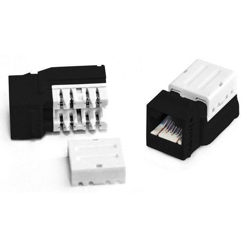 222441 Hyperline | Вставка Keystone Jack RJ45 (8P8C) кат.5E 110 IDC KJNE-8P8C-C5e-90-BK заделка с помощью NE-TOOL черн.