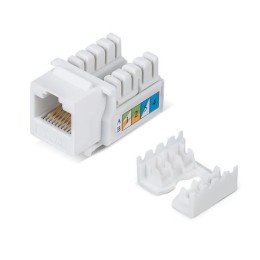 7129c Cabeus | Вставка Keystone Jack RJ45 кат.6 KJ-RJ45-Cat.6-90 заделка тип 110 бел.