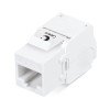 7963c Cabeus | Вставка Keystone Jack RJ45 (8P8C) кат.5E KJ-RJ45-Cat.5e-180-Toolless 180град. без инструмента Toolless бел.