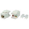 426187 Hyperline | Вставка Keystone Jack RJ45 (8P8C) кат.6A (10G) 180град. KJ8-8P8C-C6A-180-WH бел.