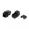 432650 Hyperline | Вставка Keystone Jack RJ45 (8P8C) кат.5E KJ9-8P8C-C5e-90-BK черн.