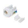 7008c Cabeus | Вставка Keystone Jack RJ45 кат.5E KJ-RJ45-Cat.5e-90 заделка тип 110 бел.