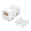 10071c Cabeus | Вставка Keystone Jack RJ45 кат.6 KJ-RJ45-Cat.6-90-SW заделка тип 110 со стяжкой