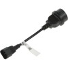 504291 POWERCOM | Кабель SCUT IEC-320 C14 to Socket Type-F 250В 10А