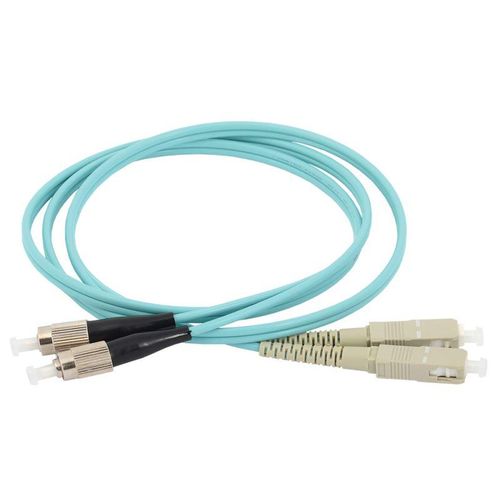 FPC5003-SCU-FCU-C2L-20M ITK | Патч-корд оптический коммутационный соединительный для многомодового кабеля (MM); 50/125 (OM3); SC/UPC-FC/UPC (Duplex) (дл.20м)