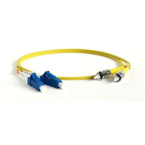 28145 Hyperline | Патч-корд FC-D2-9-LC/UR-ST/UR-H-3M-LSZH-YL волоконно-оптический (шнур) SM 9/125 (OS2) ST/UPC-LC/UPC duplex LSZH 3м