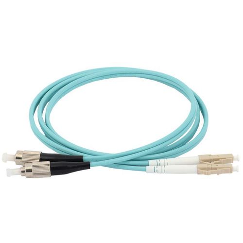 FPC5003-FCU-LCU-C2L-20M ITK | Патч-корд оптический коммутационный соединительный для многомодового кабеля (MM); 50/125 (OM3); FC/UPC-LC/UPC (Duplex) (дл.20м)