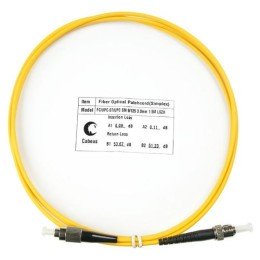 7503c Cabeus | Шнур оптический FOP(s)-9-FC-ST-1.5m simplex FC-ST 9/125 sm 1.5м LSZH