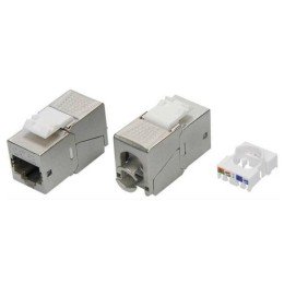 RNK5EF90TL DKC | Модуль Keystone RJ45 CAT5E экранир. 90град. (форм-фактор S19) серебр.
