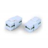 247122 Hyperline | Вставка KJ1-USB-A2-WH формата Keystone Jack с прох. адапт. USB 2.0 (Type A) ROHS бел.