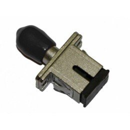 253090 Hyperline | Адаптер проходной оптический FA-S11Z-SC/ST-N/BK-SL SC/UPC-ST/UPC SM/MM simplex корпус металл; черн. колпачки