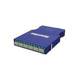 236811 Hyperline | Кассета PPTR-CSS-1-6хDLC-MM/AQ-BL (для опт. претерм. решений) 6 дуплексных портов LC/PC для многомод. кабеля син. корпус/порты аква
