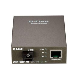 1359425 D-Link | Медиаконвертер DMC-F20SC-BXD/B1A (1 порт 10/100Base-TX; 1 порт 100Base-FX + разъем SC (ТХ: 1550 нм; RX: 1310 нм ) для одномод. оптич. кабеля (до 20км)