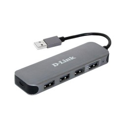 1567330 D-Link | Концентратор DUB-H4/E1A компактный с 4 портами USB 2.0