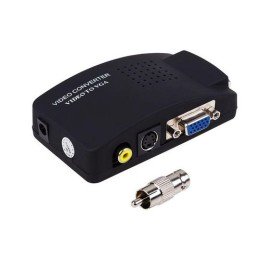 17-6932 Rexant | Конвертер AV RCA + S-video на VGA (+ переходник гнездо BNC - штекер RCA)
