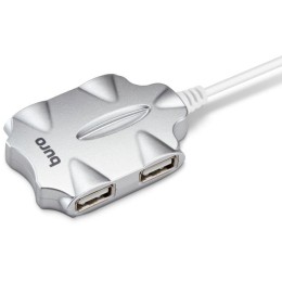 1001418 BURO | Разветвитель USB 2.0 BU-HUB4-0.5-U2.0-Candy 4порт. серебр. BU-HUB4-0.5-U2.0-CANDY