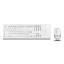 1147575 A4TECH | Комплект клавиатура+мышь Fstyler FG1010 клавиатура бел./сер. мышь бел./сер. USB беспроводная Multimedia FG1010 WHITE