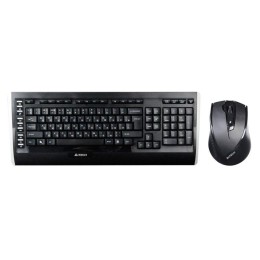 618555 A4TECH | Комплект клавиатура+мышь 9300F клавиатура черн. мышь черн. USB беспроводная Multimedia 9300F