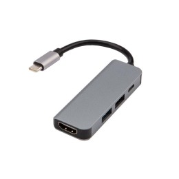 18-4151 Rexant | Разветвитель USB Type-C на 4 порта: 1xHDMI/2xUSB 3.0 PD/1xType-C PD