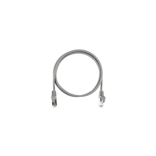 NMC-PC4SD55B-ES-020-C-GY NIKOMAX | Шнур коммутационный кат.5E (класс D) F/UTP 4 пары 26 AWG (7х150мм) 100МГц 2хRJ45 (8P8C) T568B заливной с защитой защелки мж BC чистая медь LSZH нг(А)-HFLTx сер. 2м