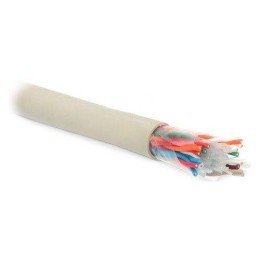 46755 Hyperline | Кабель витая пара U/UTP кат.5 8 пар 24 AWG ож solid LSZH нг(C)-HF -20град.C -+75град.C UUTP8M-C5-S24-IN-LSZH-GY сер.