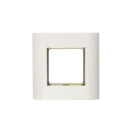16286 Hyperline | Панель FP-M45-1-WH лицевая; 80х80мм для 2-х модулей 45х22.5 (аналогов Mosaic) метал. каркас