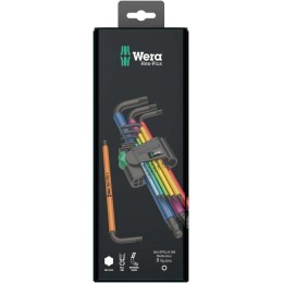 WE-073593 Wera | Набор Г-образных ключей 950/9 SPKL Hex-Plus Multicolour BlackLaser 1 9 предметов (1.5/2/2.5/3/4/5/6/8/10мм)