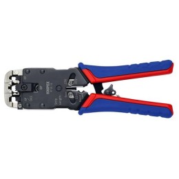 KN-975112 KNIPEX | Пресс-клещи для штекеров RJ (Western) для реза и зачистки плоских неэкранированных телефонных кабелей