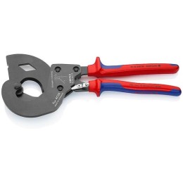 KN-9532340SR KNIPEX | Кабелерез для сталеалюминиевого провода ACSR с храповым механизмом (трещоткой) L-340мм экстремально прочная конструкция черн.