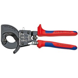 KN-9531250 KNIPEX | Кабелерез с храповым механизмом (трещоткой) рез: кабель d 32мм (240кв.мм MCM 500) L-250мм 2-компонентные рукоятки черн.